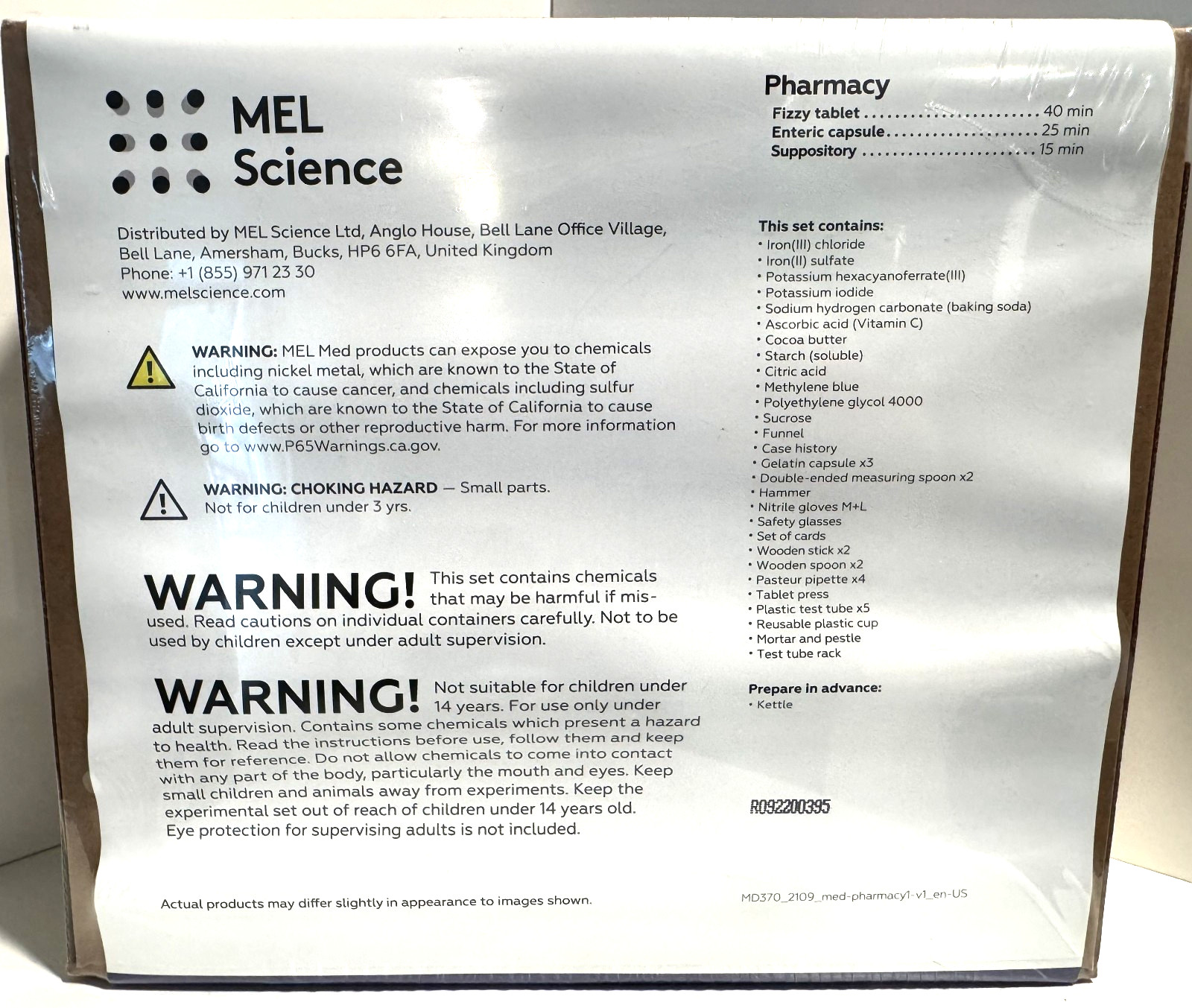 [NEW/SEALED] MEL Science Medical PHARMACY Kit (14+)