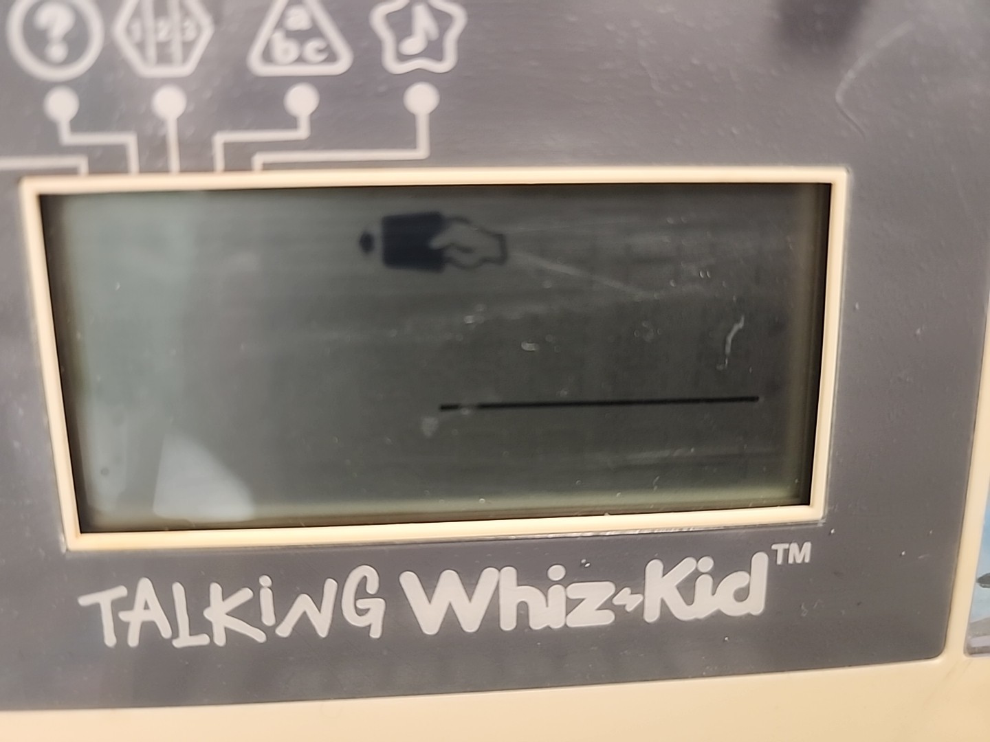 VTECH -Vintage 1987 Talking Whiz Kid Toy Computer w/ 50 Cards TESTED but Faulty
