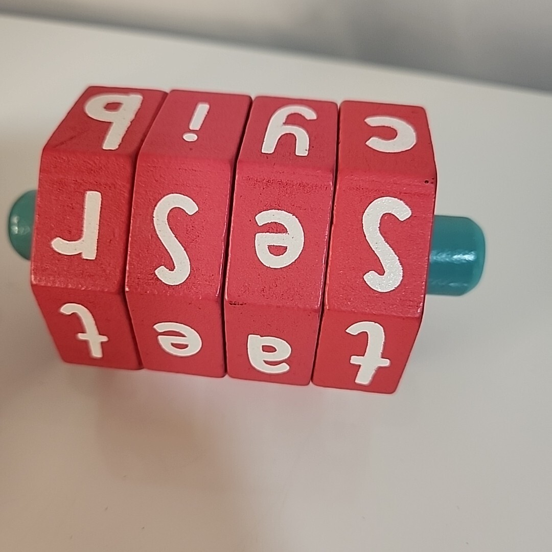 Ankyo Mathematics & Spelling Wooden Spinners, Puzzle Learning Toy for Kids