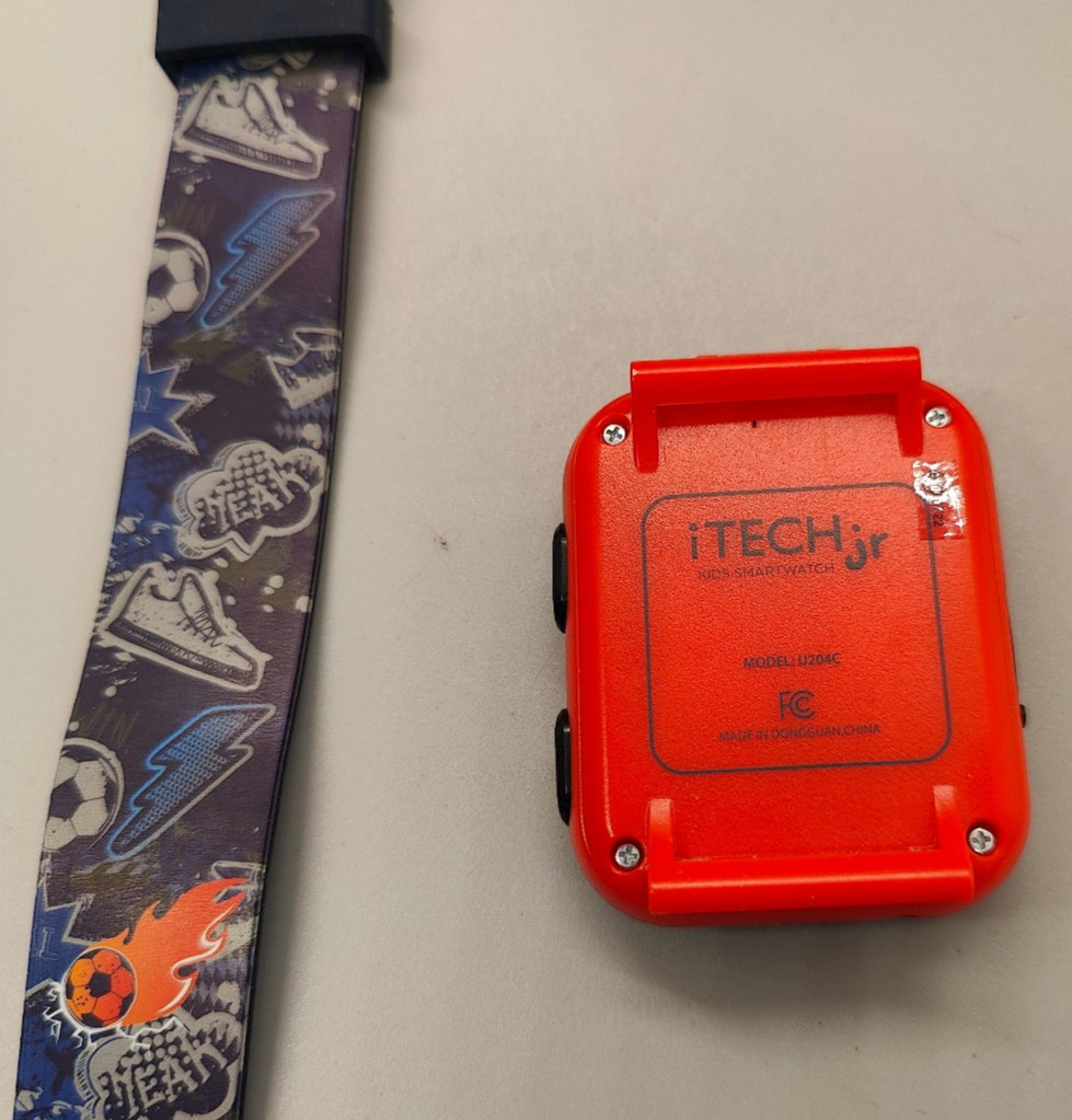 iTech Jr. Kids Smart Watch Soccer theme w/ Camera & Games- Tested, Works