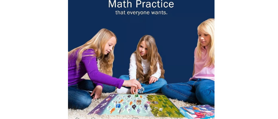 Logic Roots Cloud Hoppers Addition & Subtraction Board Game Educational Math FUN