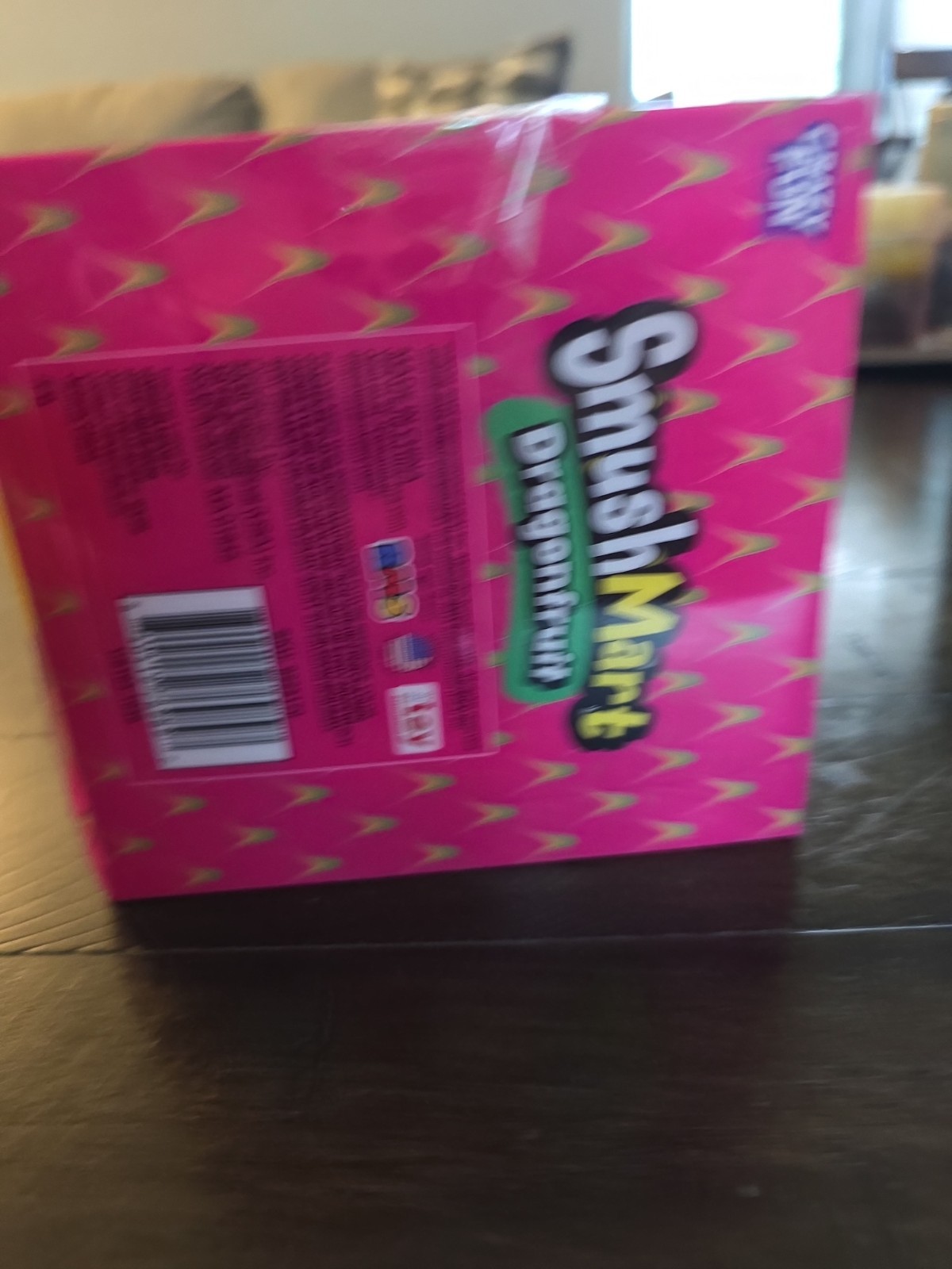 SmushMart Dragonfruit Squishy Stretch Sensory Squeeze Toy, Pink Green, Ages 6+