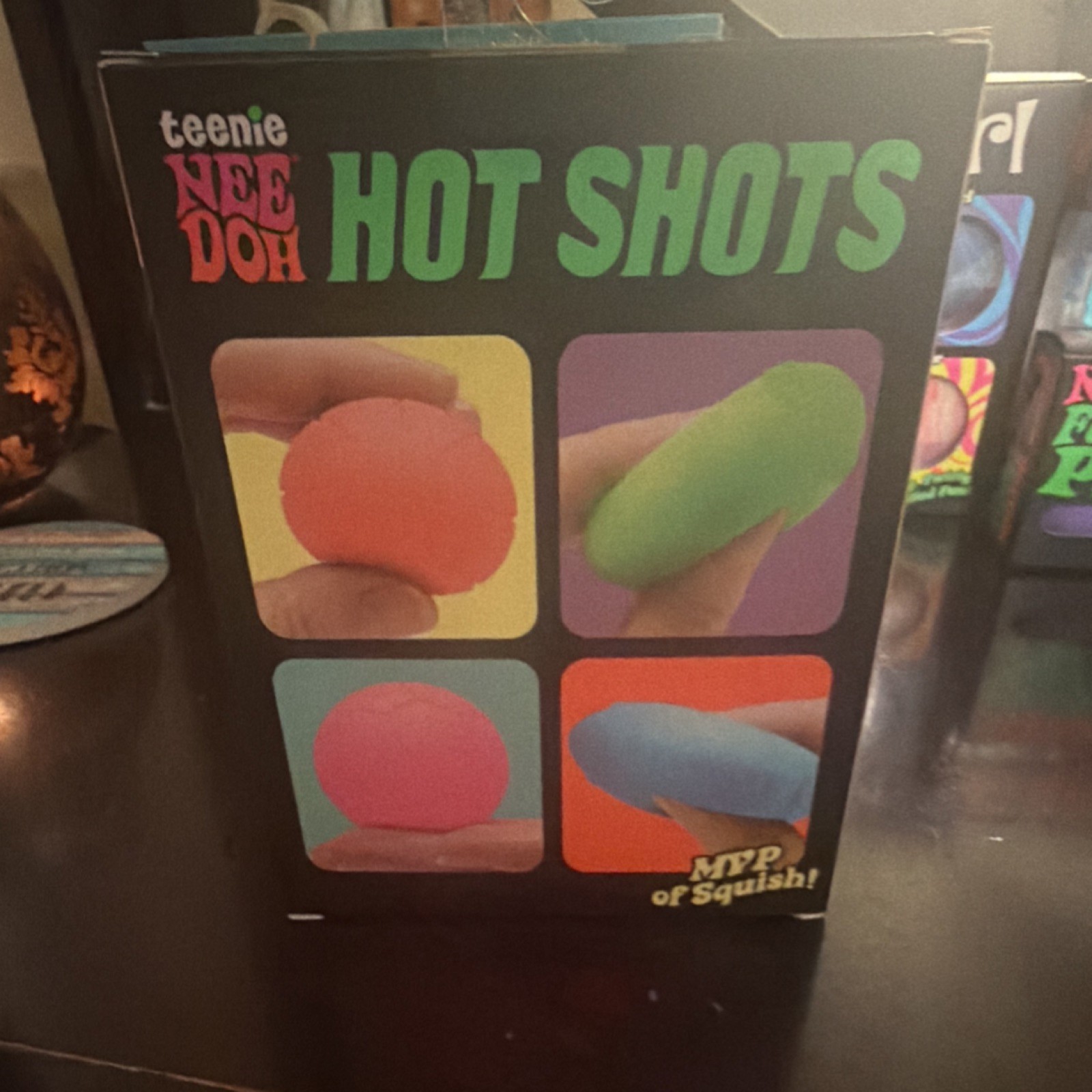 Nee Doh Teenie Hot Shots Squeeze Toys 4 Pack Ages 3+ Assorted Colors