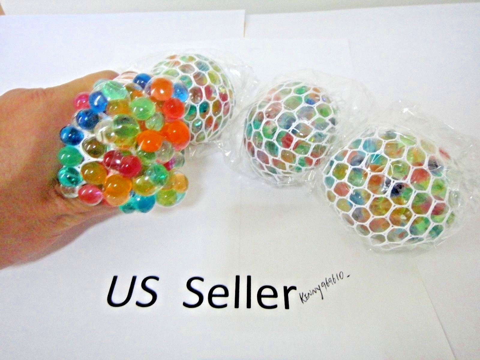 3″ Squishy Mesh sensory stress reliever ball toy autism squeeze anxiety 12Pcs