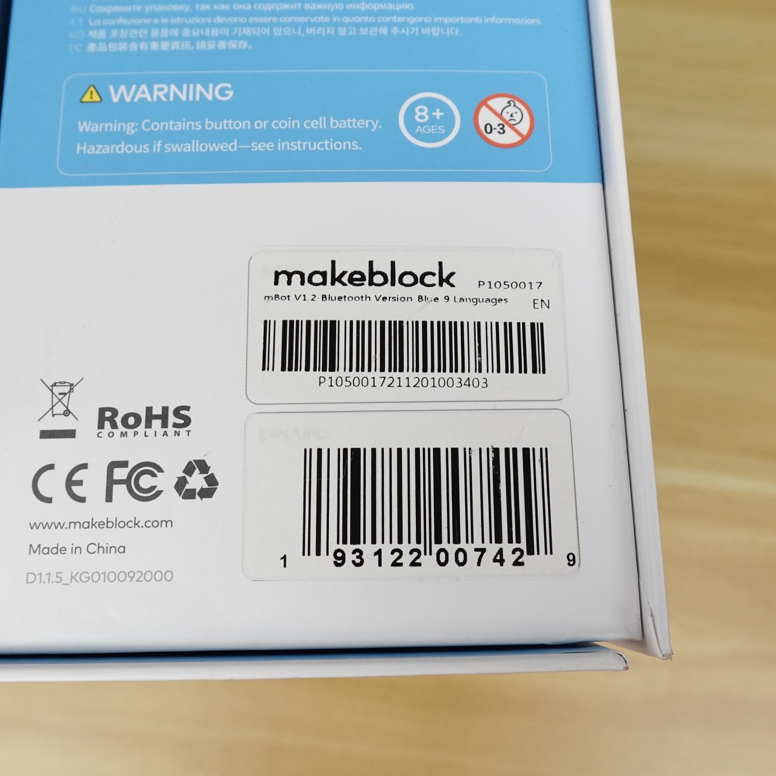 Makeblock mBot V1.2 Bluetooth STEM Robot Kit Blue P1050017 | Educational Coding
