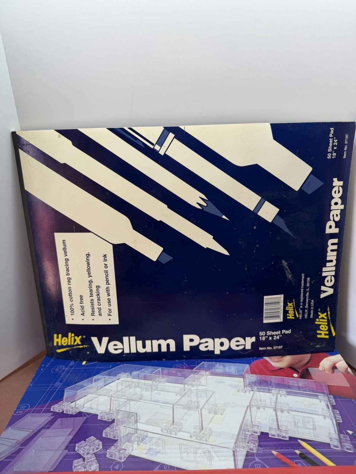 Slinky Science Young Architect Building Set with Helix Vellum Paper 50 Sheets
