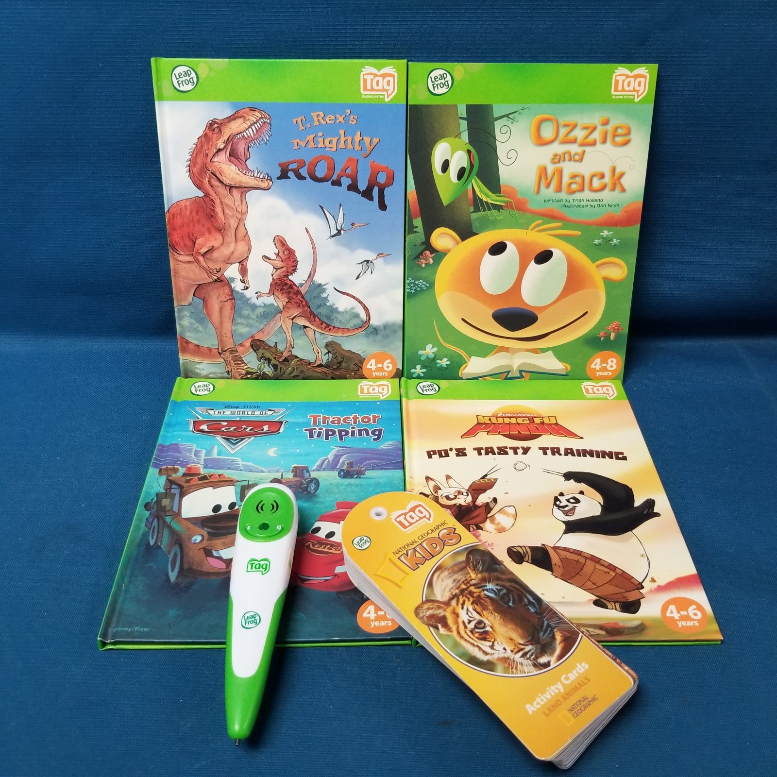 Untested/No Charger Leap Frog Tag Reader W/Pen Kung Fu Cars & More
