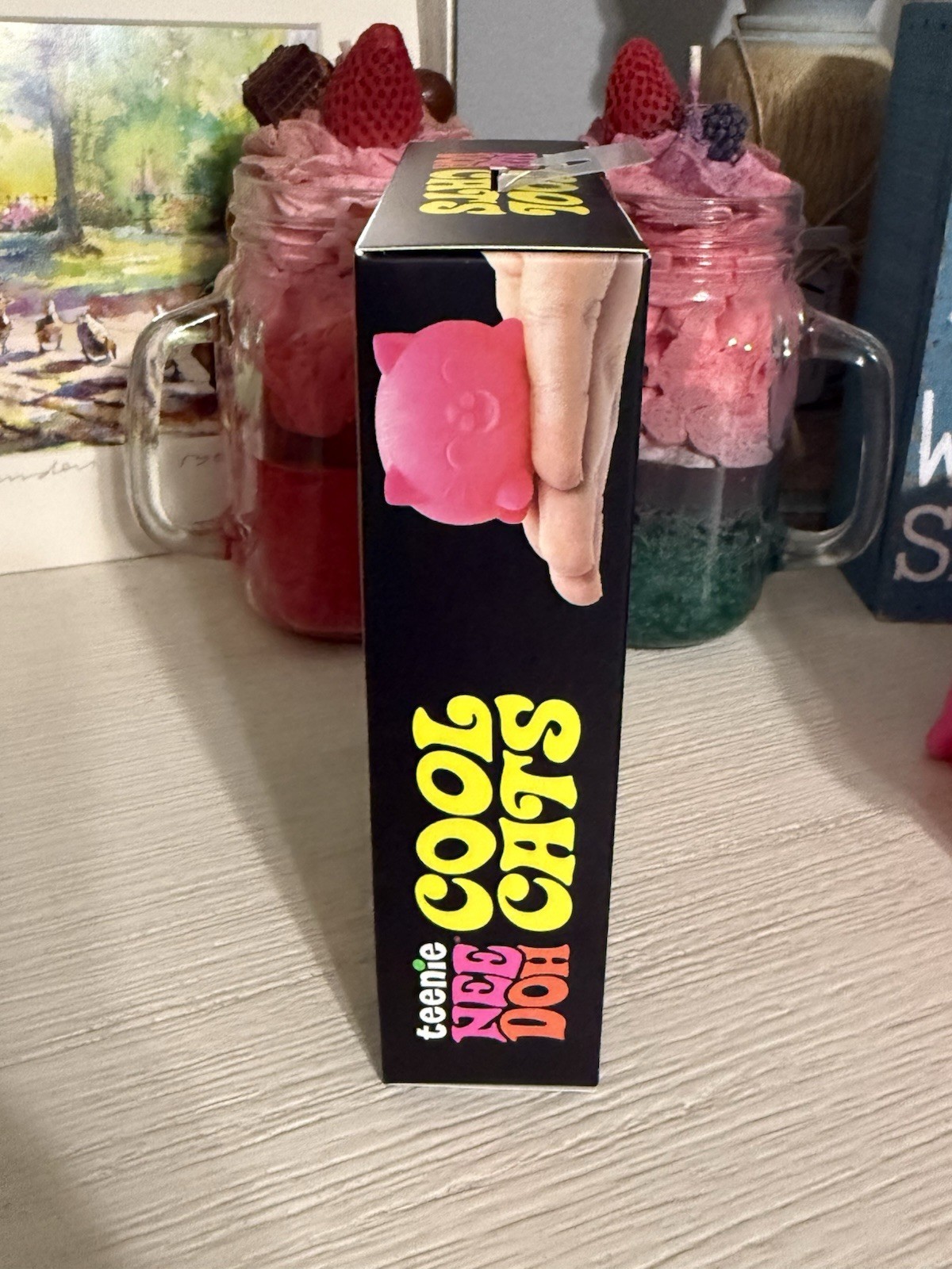 🐱 NeeDoh teenie 4 Pack Nee Doh Mini Cool Cats Set of Four New Factory Sealed🐱
