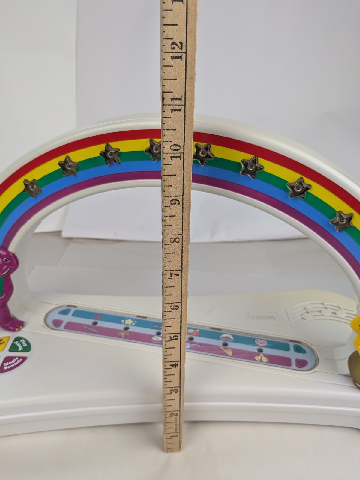 Rare Vintage Playskool Barney Rainbow Arch Musical Toy Sounds Play Dinosaur READ