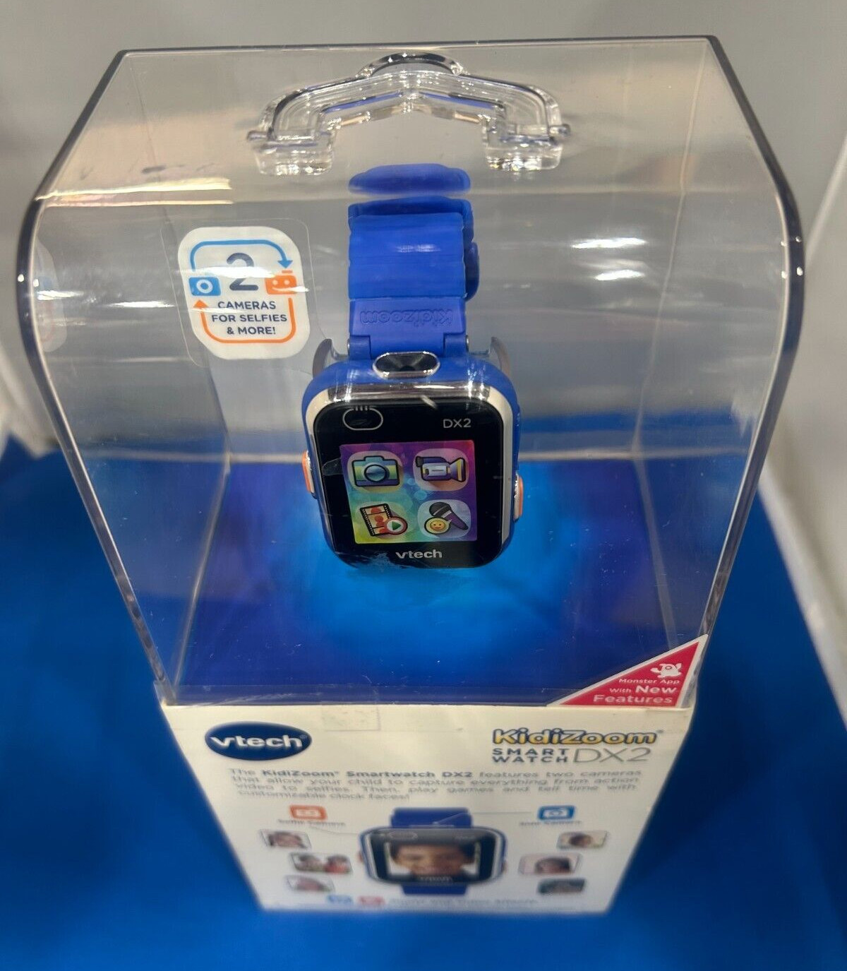 VTech 80-193808 Kidizoom Smartwatch DX2 Smart Watch – Blue open box