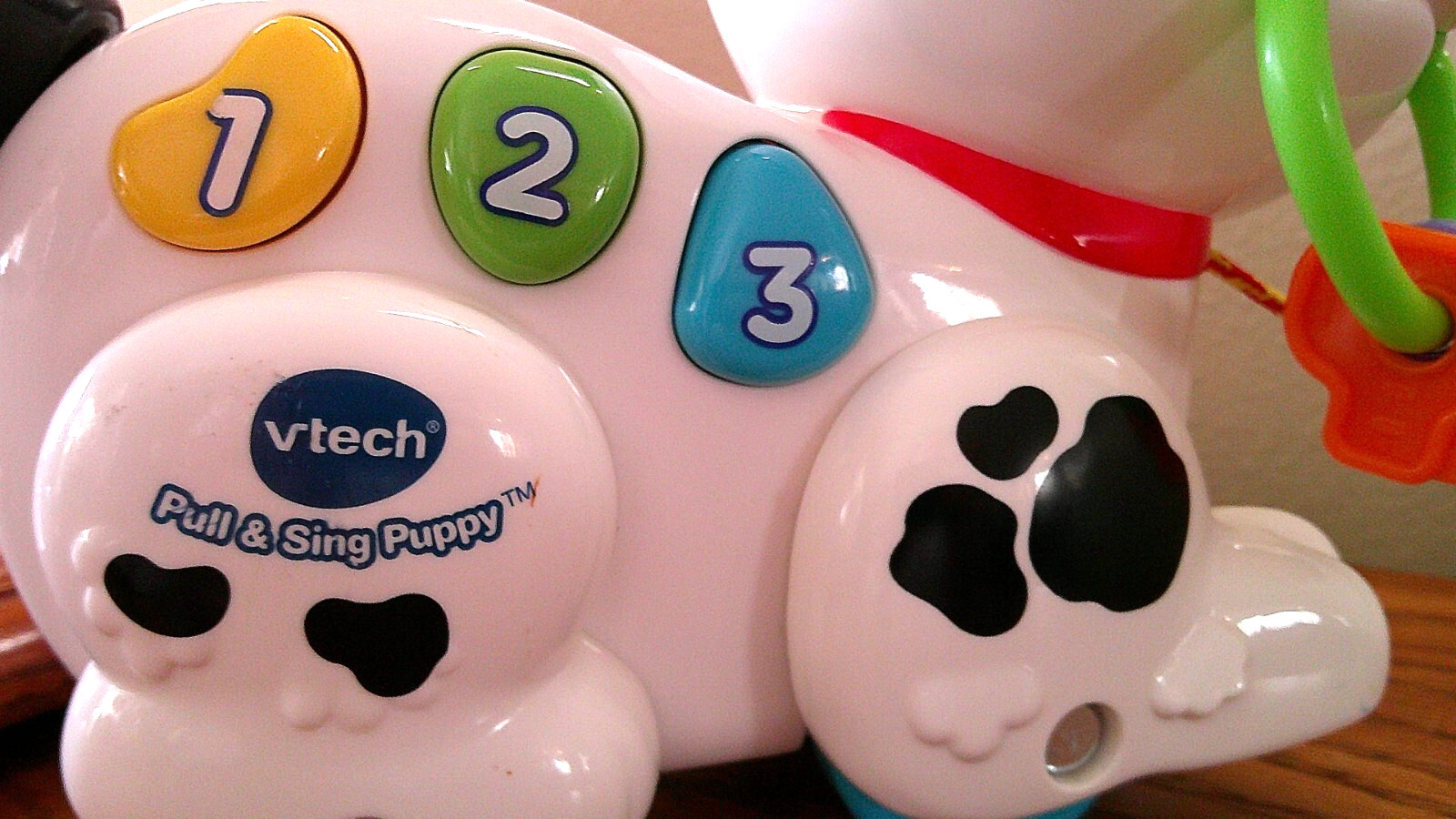 2016, VTech Interactive/Educational Pull & Sing Puppy, Music/Lights/Sound! EUC