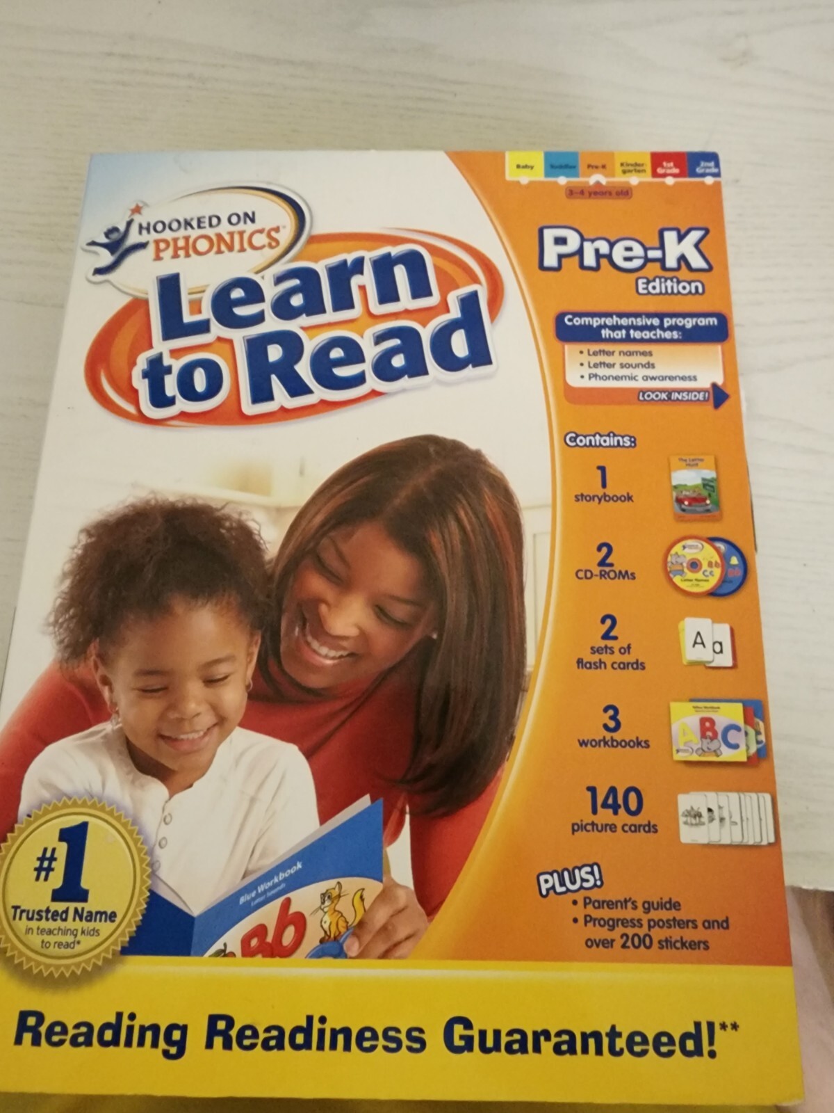 New open box Hooked On Phonics Pre-K Learn to Read Edition Program 3-4 Years
