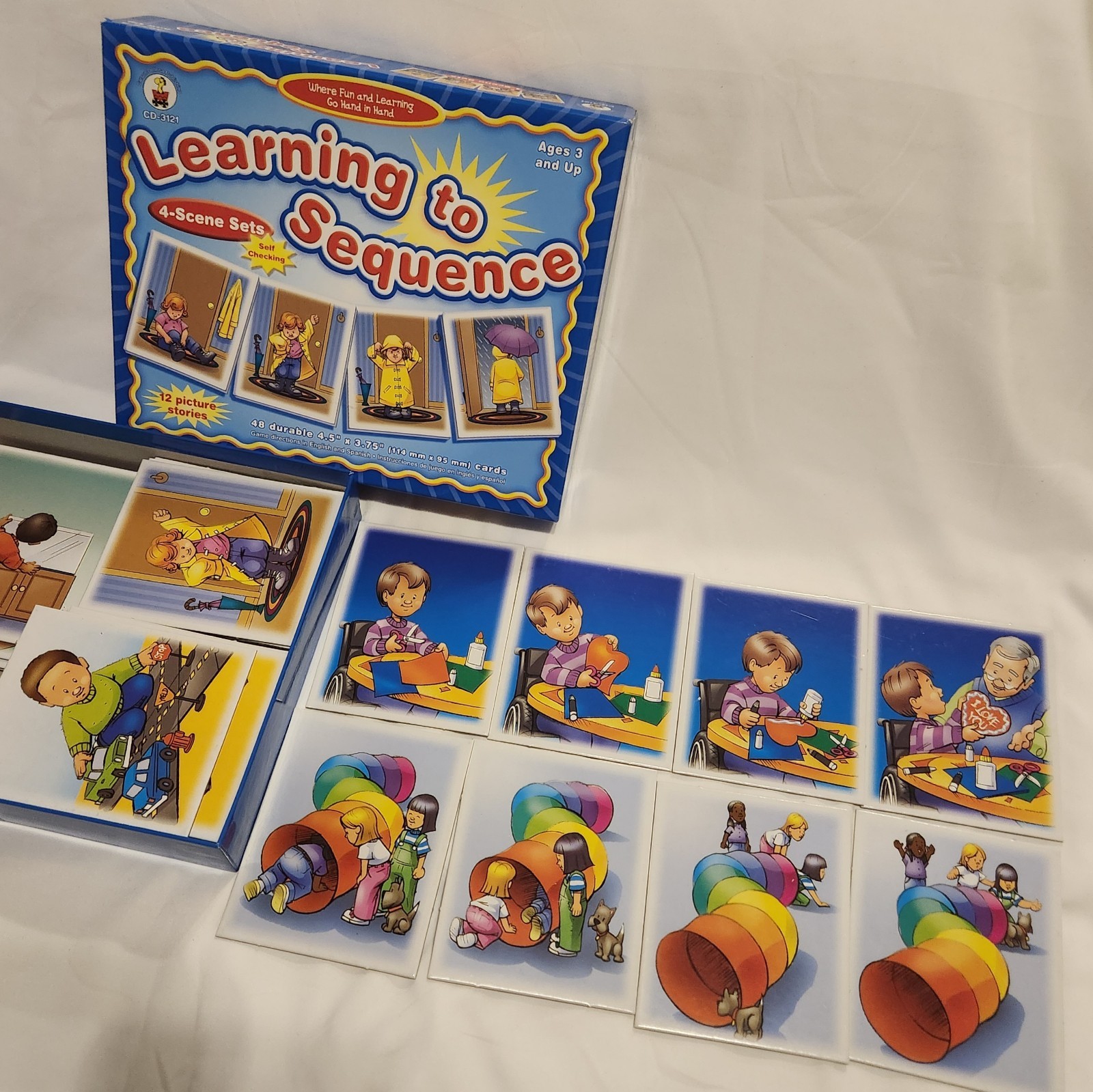 Learning To Sequence 6-Scene & 4-Scene Sets Learning Cards Set Of 2