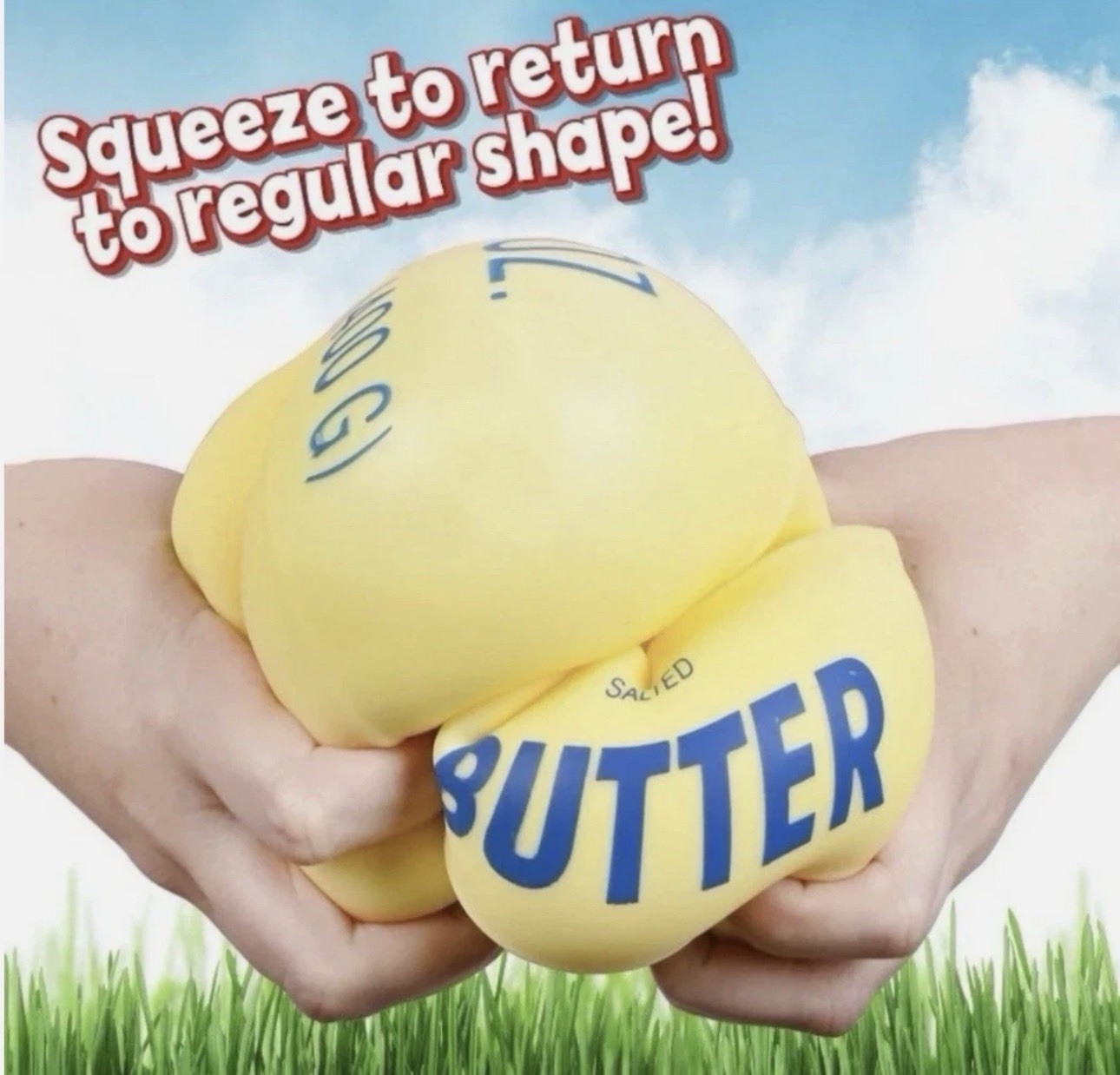 Sunny Days Squeezy Butter Tiktok Viral Sensory Stress Relief Squeeze Toy 🧈