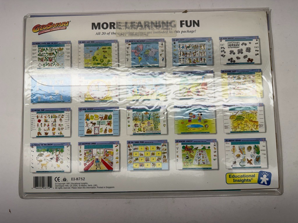 GeoSafari Learning System More Learning Fun 10 Cards 20 Lessons 8752 NICE