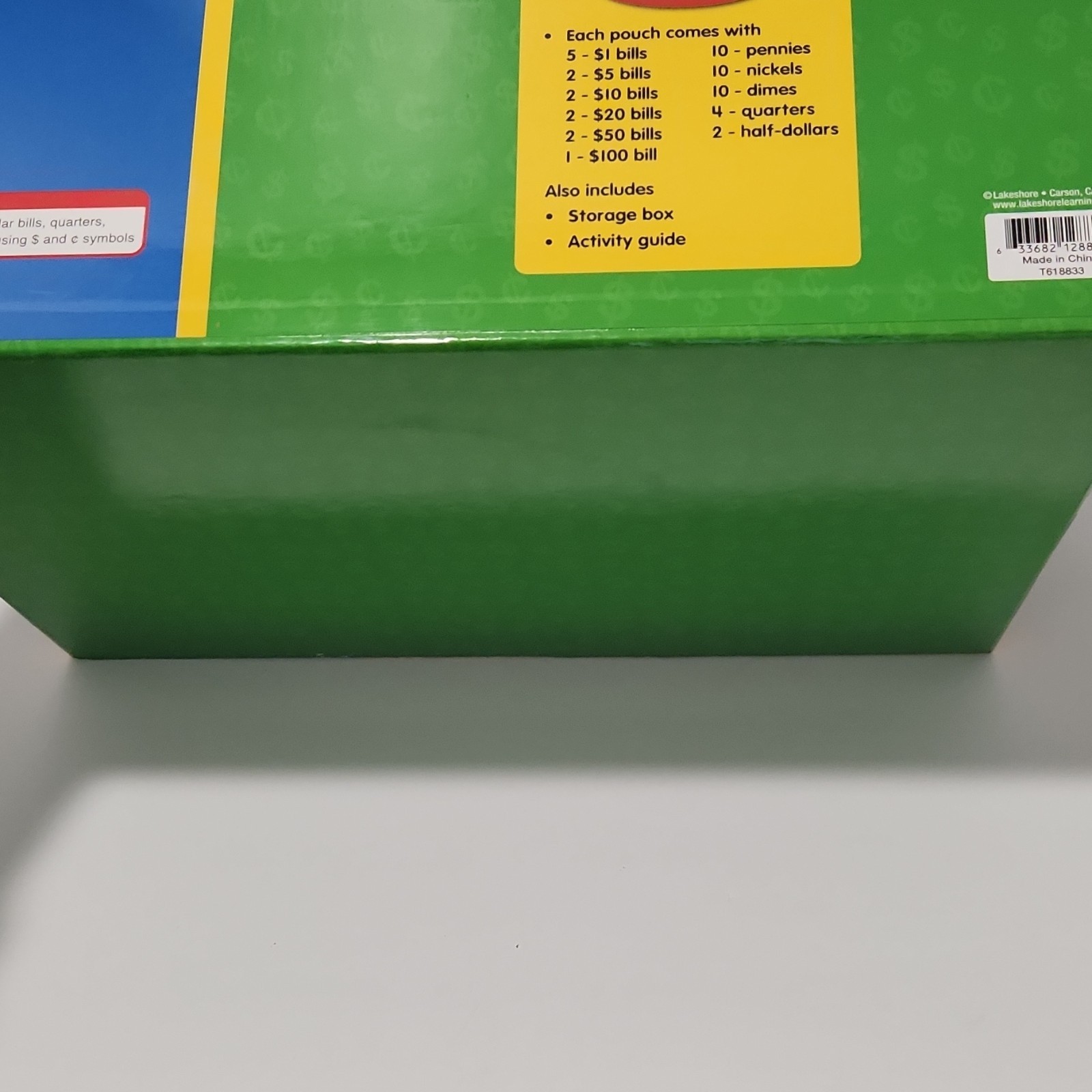 Lakeshore Money Hands-On Kit Play Money Math Set Ages 6+, Multicolor, GG901