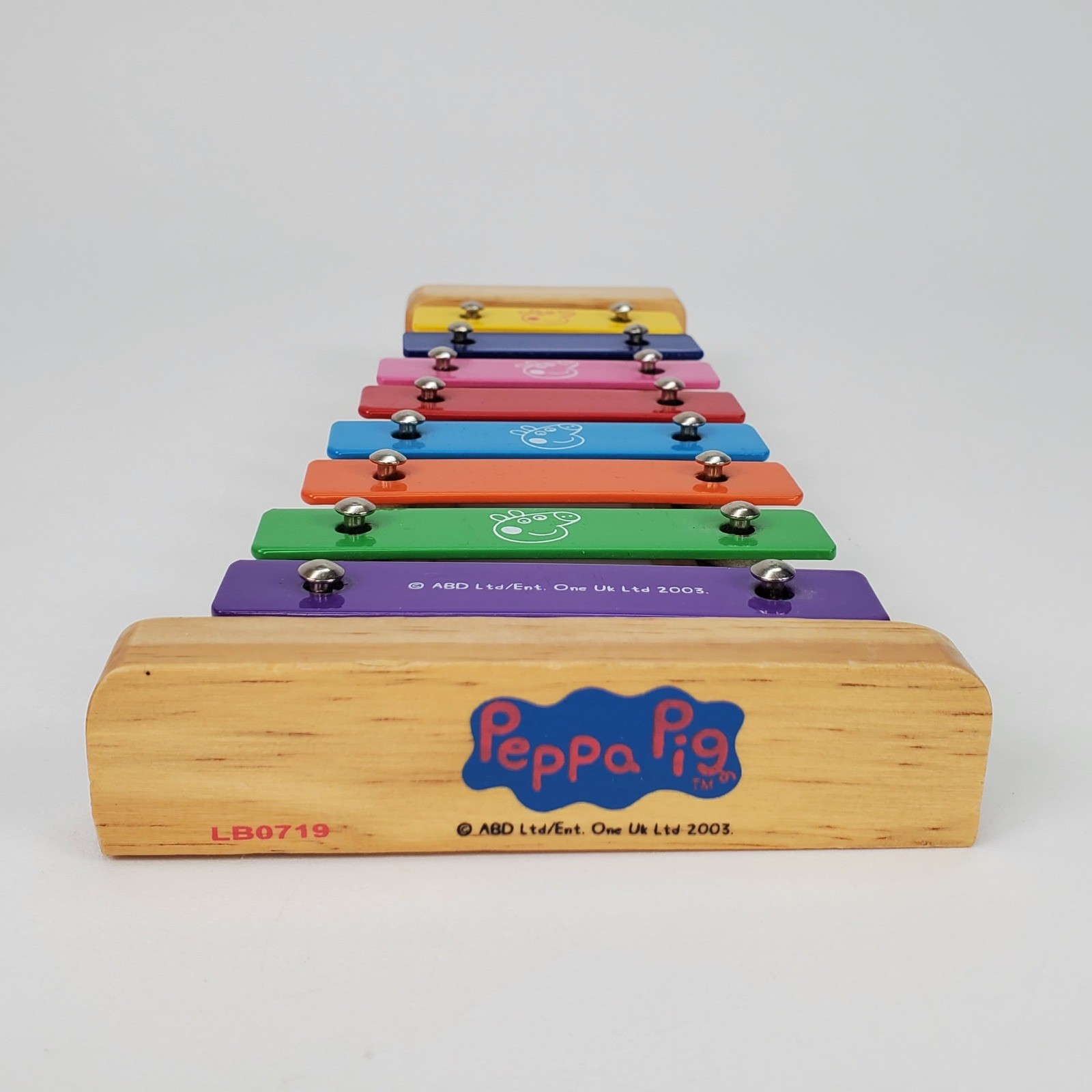 Peppa Pig Wooden Xylophone Musical Toy 8 Note Colorful Metal Bars LB0719