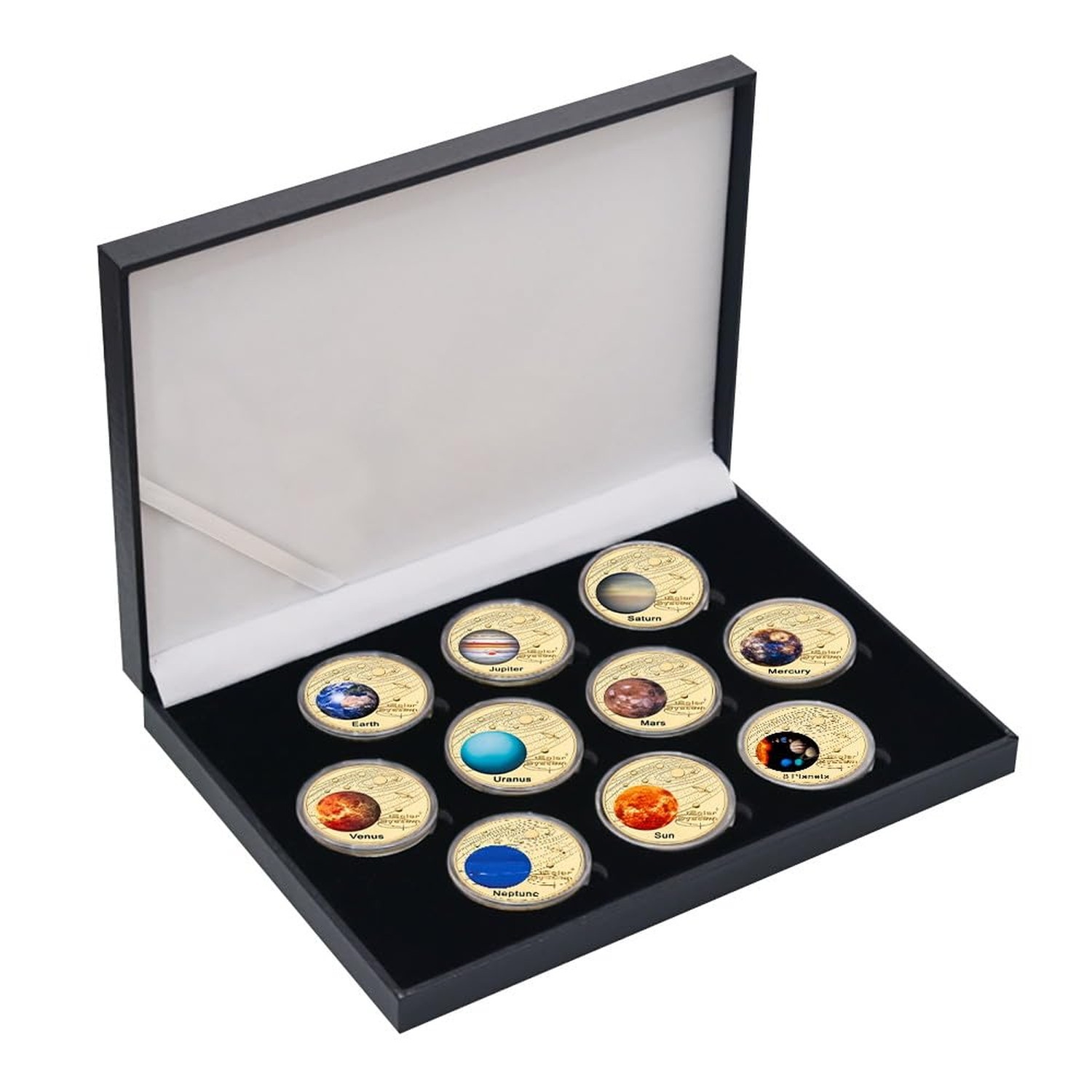 Solar System Coin Set 10 Coins Featuring Planets & Sun – Space & Planet Theme…
