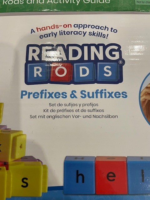 hand2mind Reading Rods Phonics Word-Building & Prefixes/ Suffixes, NEW, hands on