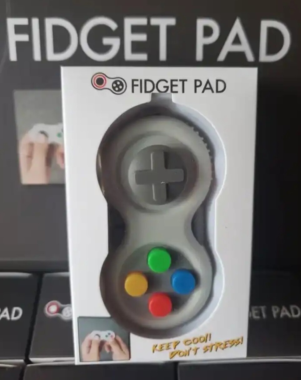8-Function Fidget Controller Pad/Stress Reducer/Relief Game Controller/Focus Toy