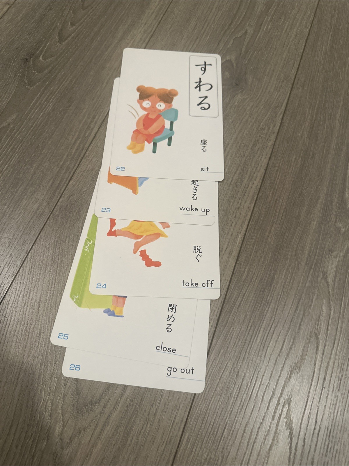 Kumon Opposite Words Card educational set for toddlers Japan