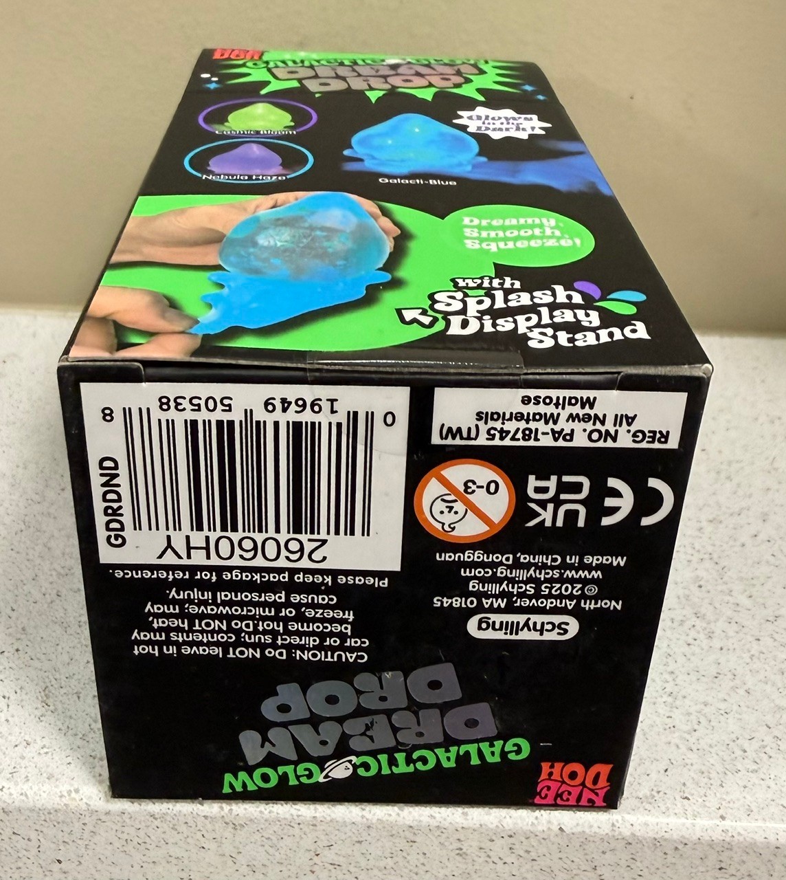 NeeDoh Galactic Glow Dream Drop Green NIB