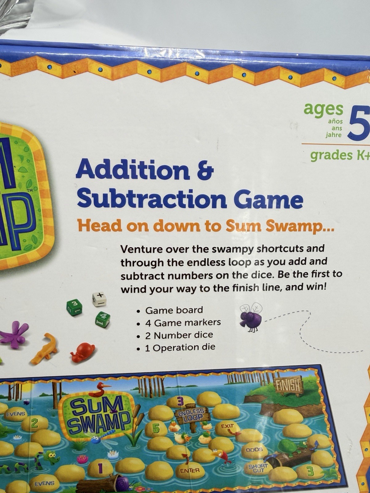 Learning Resources Sum Swamp Addition & Subtraction Game New Ages 5+ LER 5052