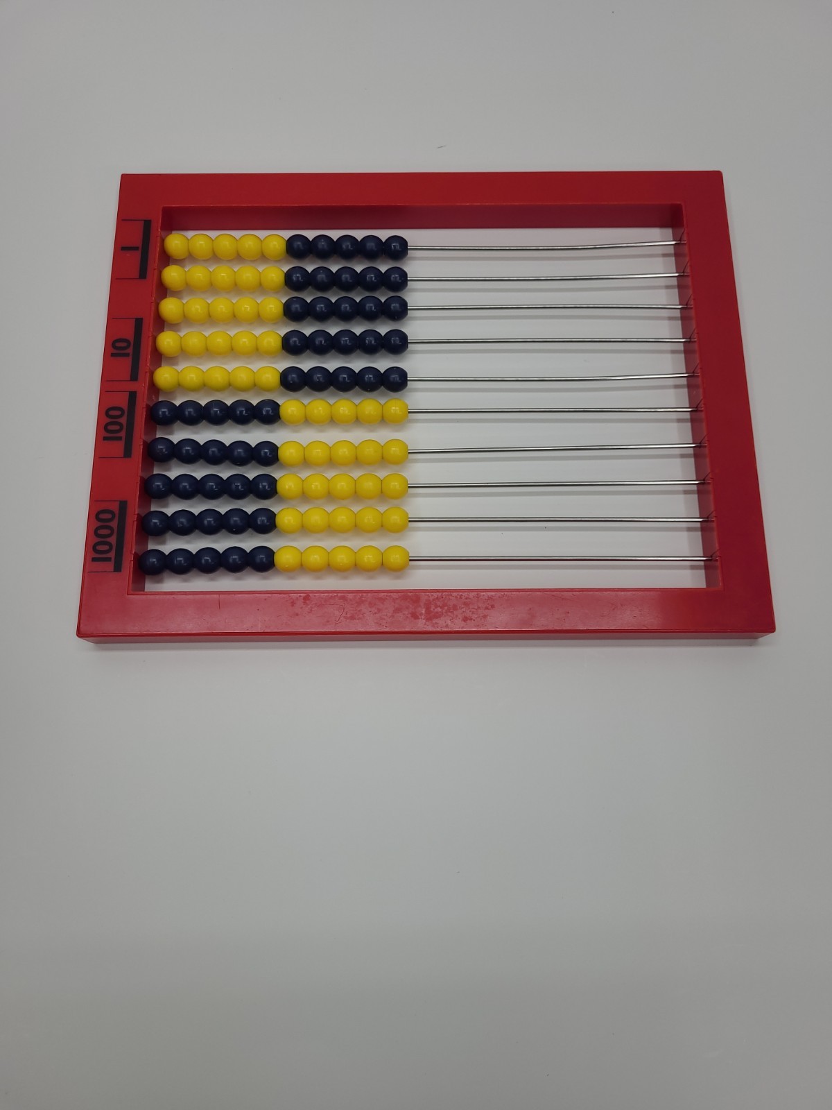 Horizontal Abacus by Learning Resources 2 Color Desktop Homeschool Math