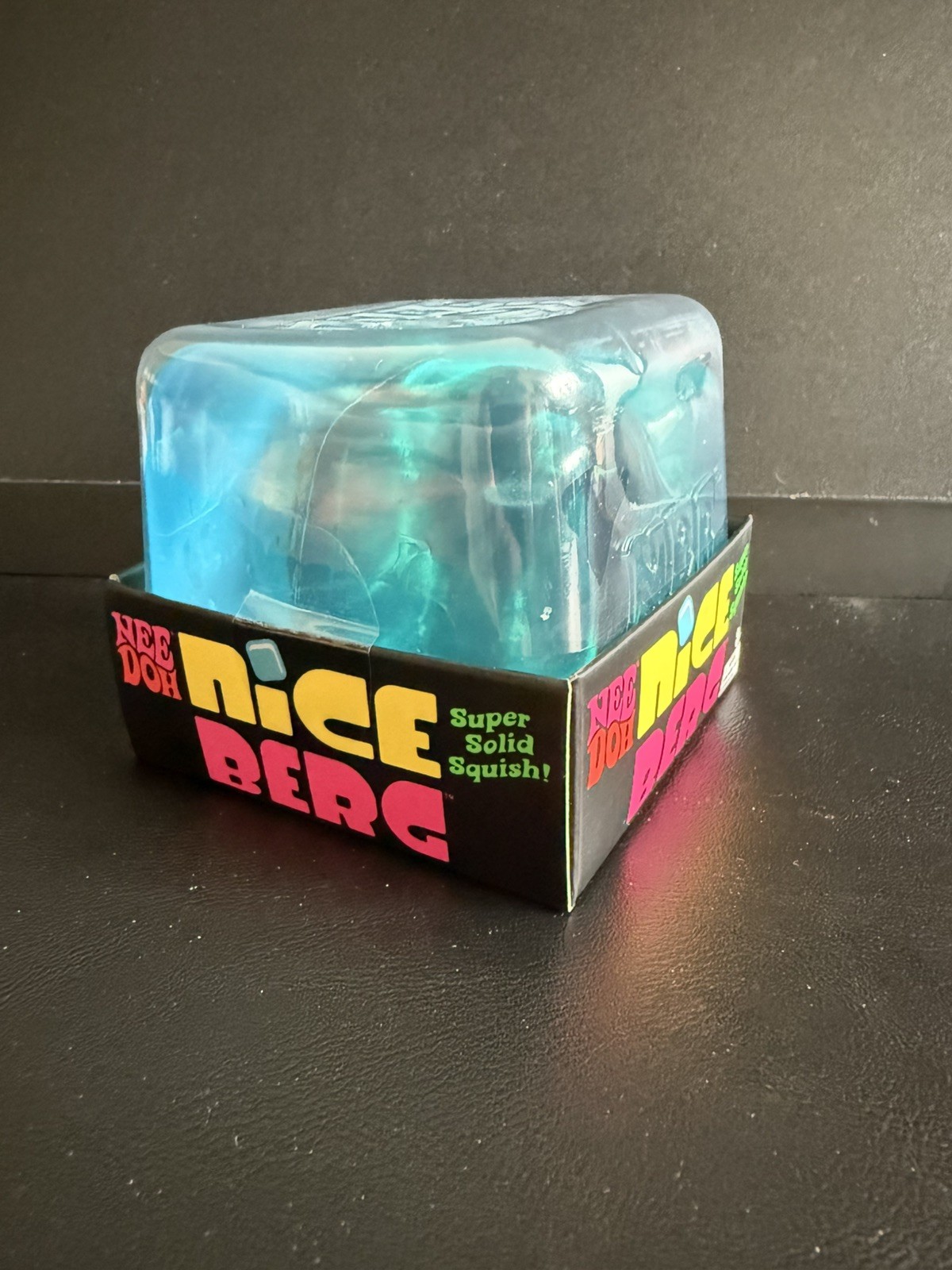 NEEDOH Nice Berg Blue XL GIANT Solid Squish Cube Ice Block NEW FREE SHIPPING