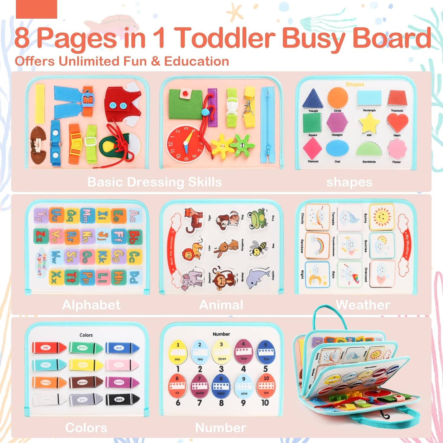 Board Montessori Toys for Toddlers 1-3 Year Old Educational. Teefrye awesome toy