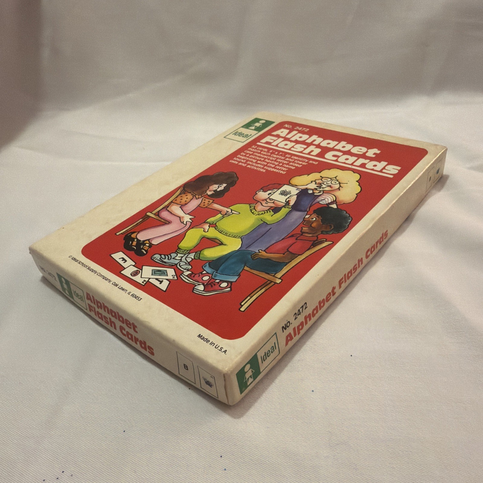1985 Ideal Alphabet Flash Cards homeschool early learning 52 cards complete