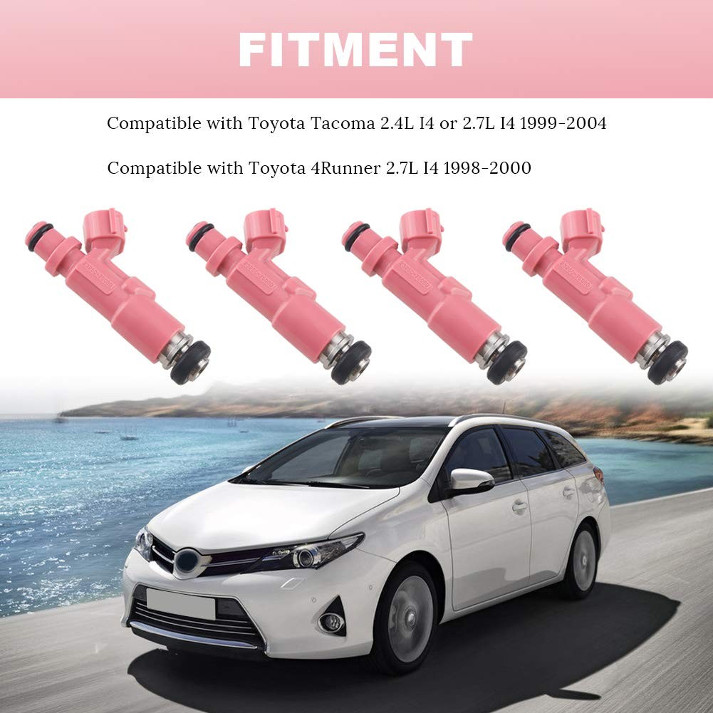 Fuel Injectors for Toyota Tacoma 2.4L 2.7L 1999-2004 4Runner 2.7L Compatible