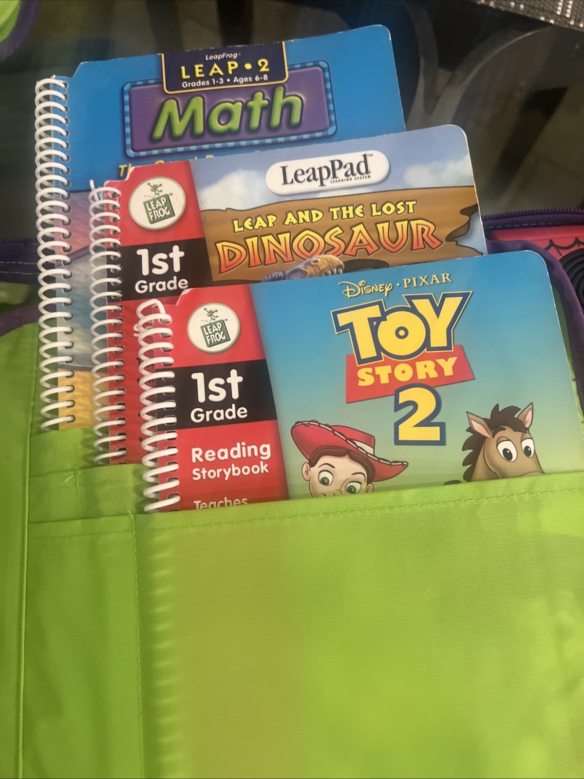 Spider-Man Leap Frog Leap Pad Learning System 10 Books/Cartridges
