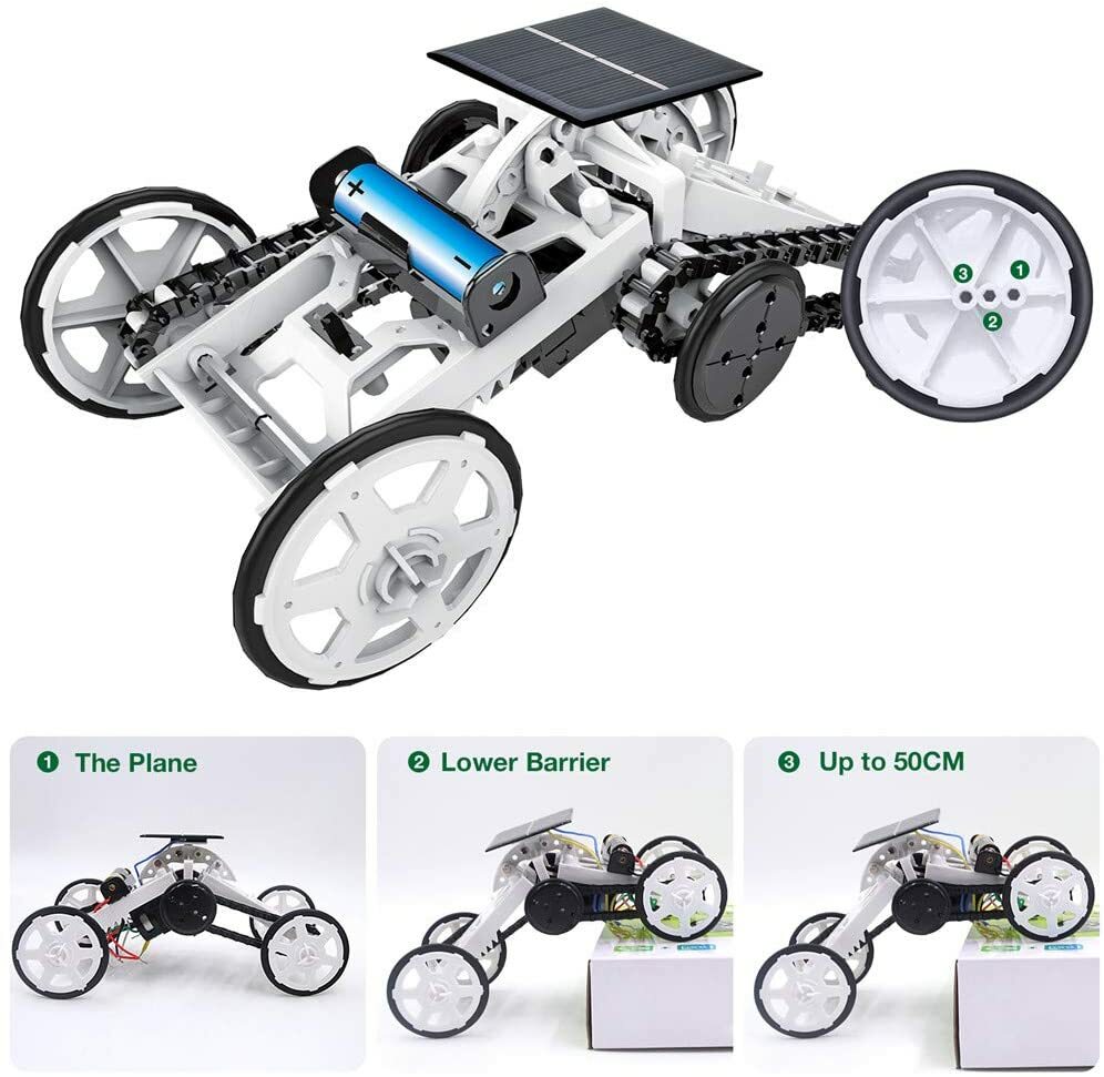 Premium STEM Building Kit for Kids Teens Robotics Solar Electric Motor Climbing