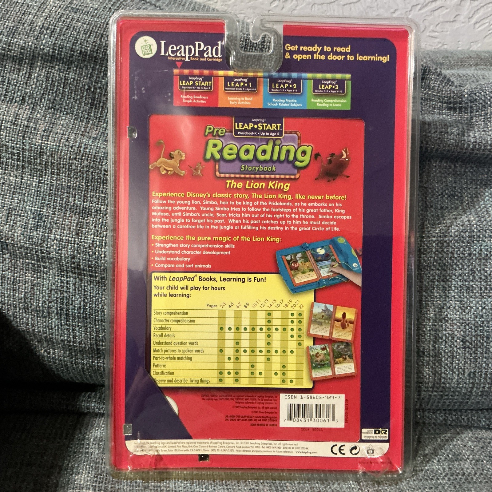 Disneys The Lion King LeapFrog LeapPad Interactive Book & Cartridge Set