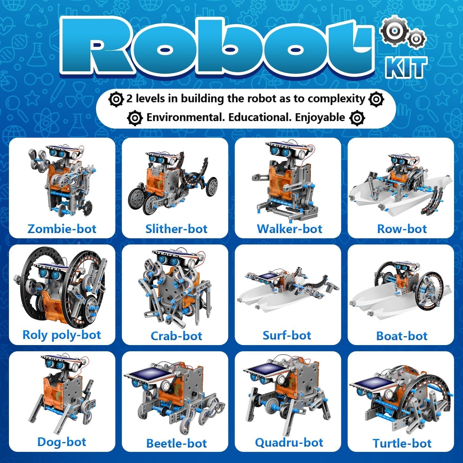 13-in-1 Solar Robot Toys for Ages 8 9 10 11 12 Year Old Boys Girls, STEM Science