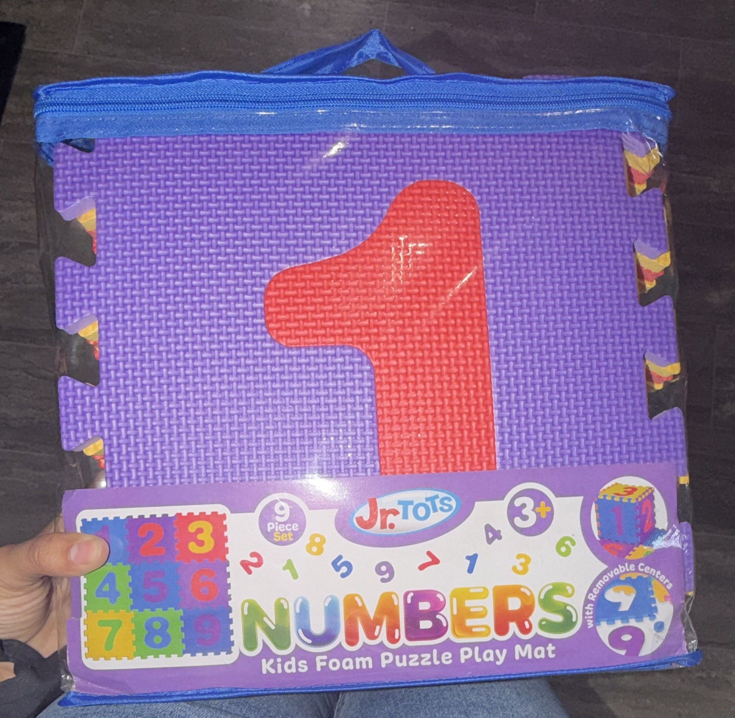 Jr.TOTS Numbers Kids Foam Puzzle Play Mat 9-Piece Set Ages 3+