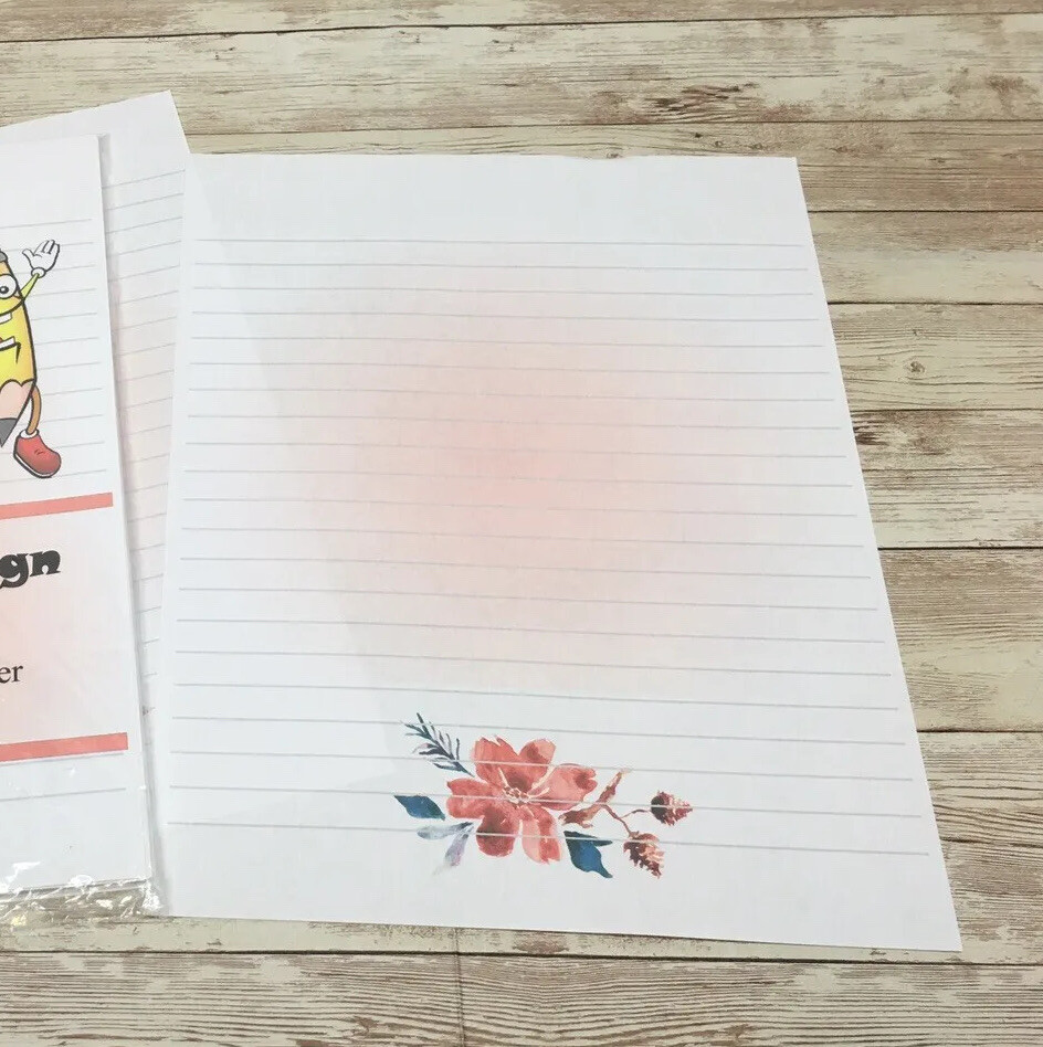 Floral Design – Handwriting Practice Paper For Children – 30 Sheets