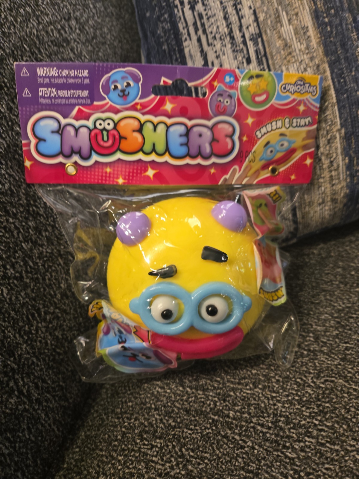 Orb Toys Curiosities Smushers Face Swap Squishy Squeeze Stress Relief Yellow