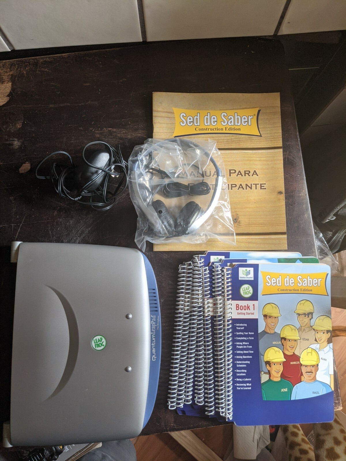 English Learning For Hispanic Sed de Saber Construction Edition Quantum LeapPad