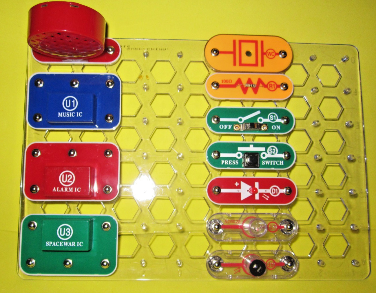 ELENCO Snap Circuits Replacement Part: Lot of 12 WC D1 U2 U1 U3 S2 S1 L1 RP R1