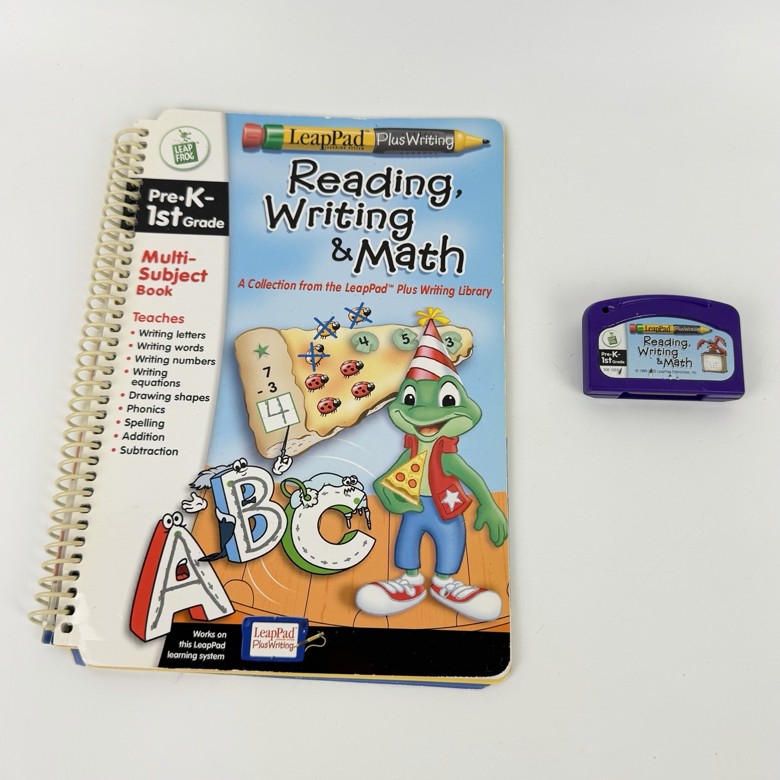 Leapfrog LeapPad Plus Writing Learning System + Reading Writing Math Game Book