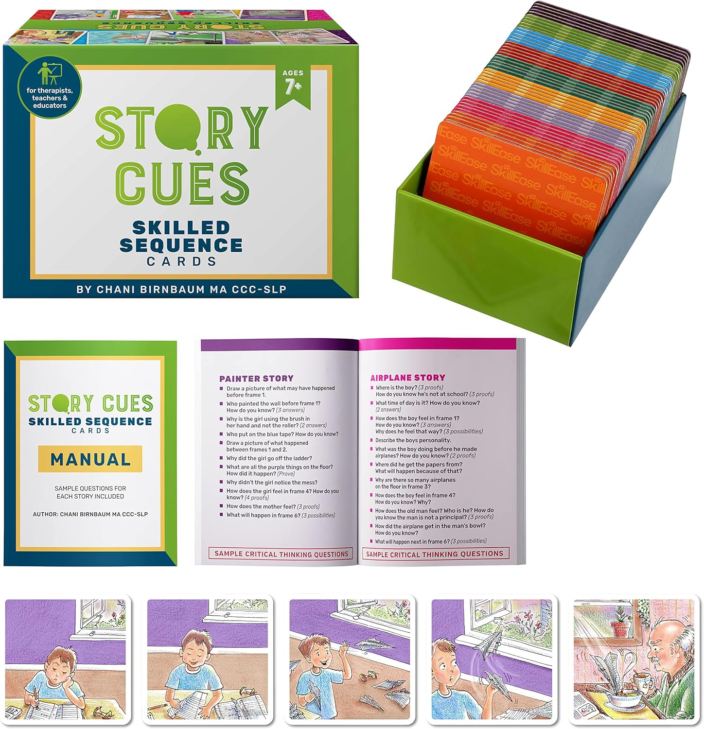 Story Cues Bundle: Sequencing Cards for Speech Therapy & Social Skills Games