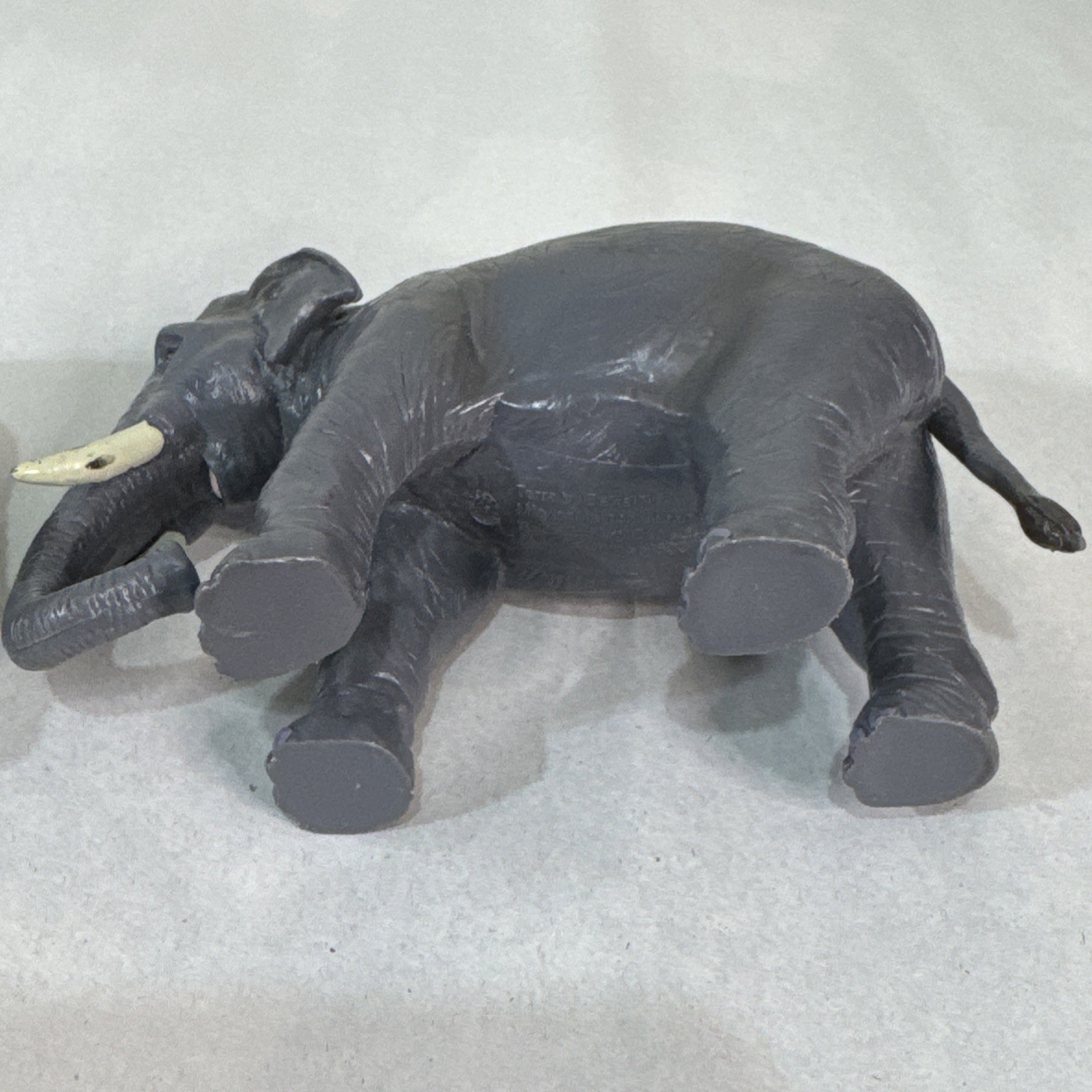 Terra by Battat Gray African Elephants Lot of 2 Lightly Used Hard Plastic Toy