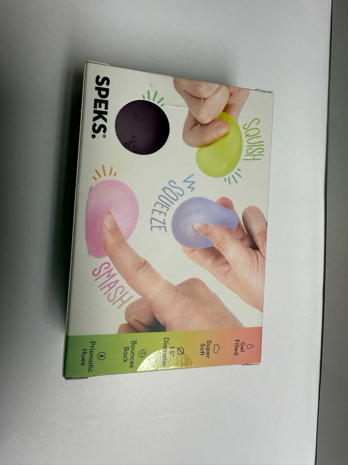 Speks Gump Memory Gel Stress Balls Set of 6 Multicolor Ages 8-11 Years
