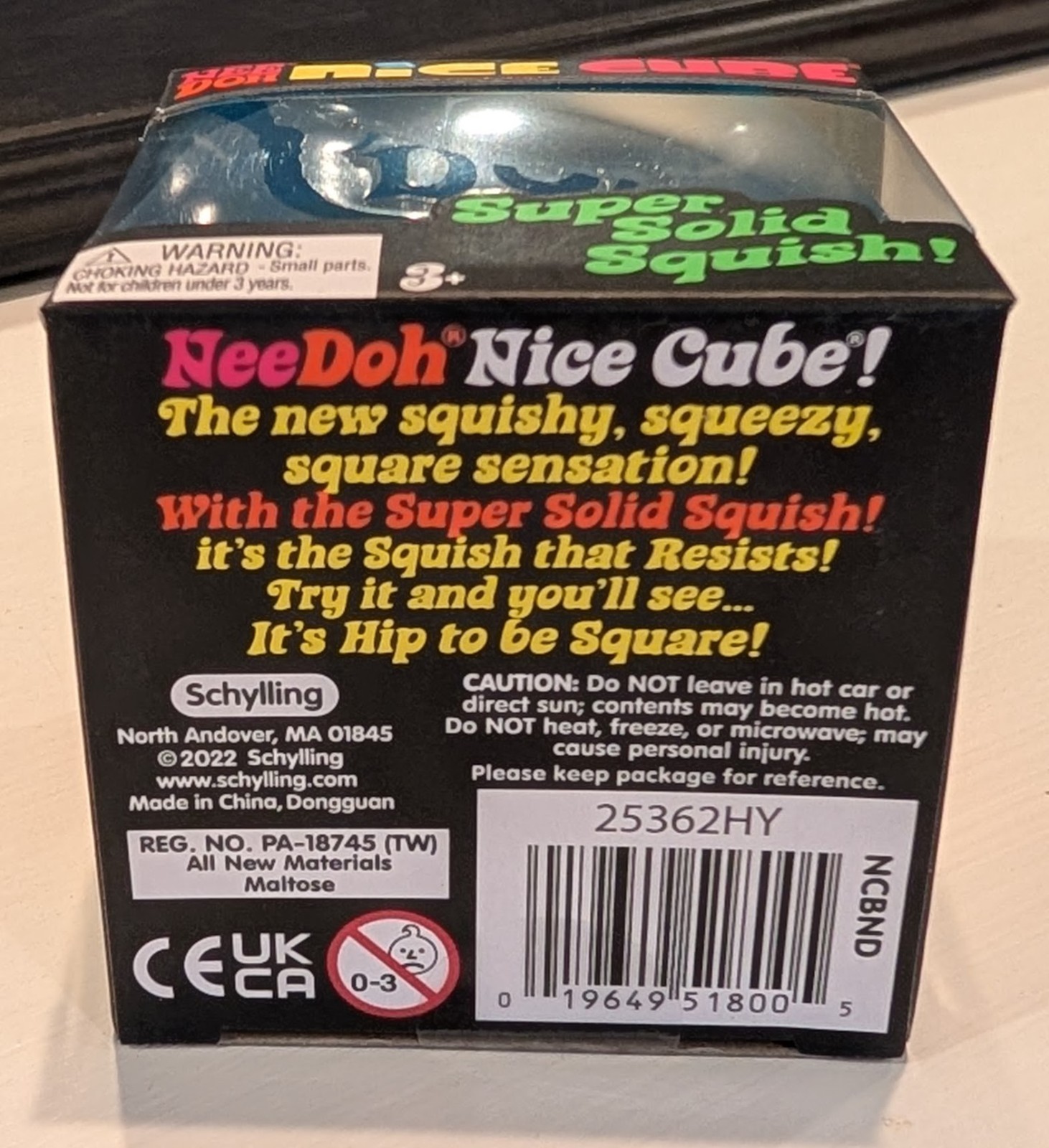 Nee Doh NiceCube BLUE Super Solid Squish Fidget Toy Brand New NeeDoh nice cube