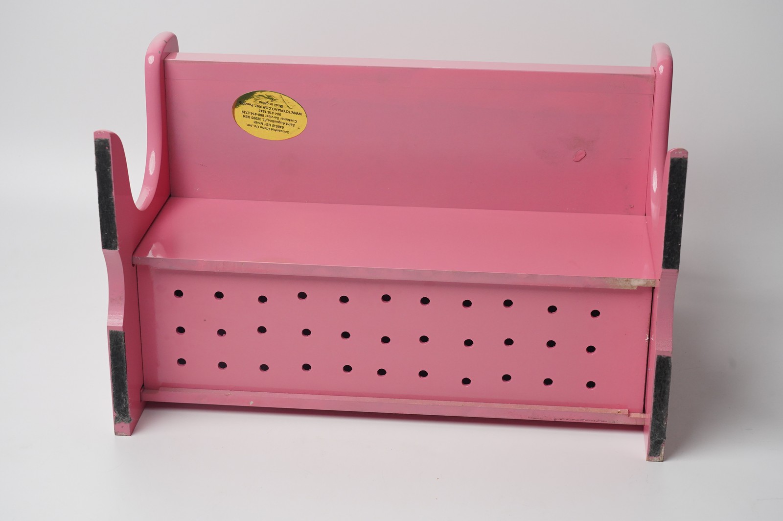 Schoenhut 25-Key My First Piano II Pink Wood Mini Toy Piano for Kids