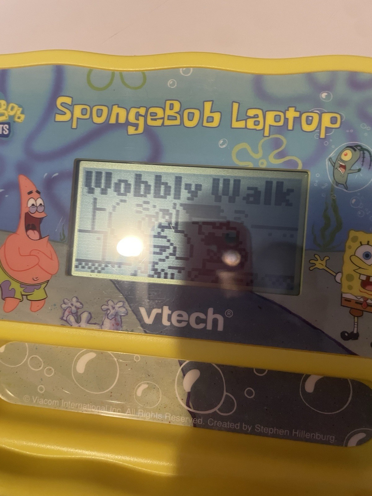 Vtech SpongeBob SquarePants Activity Laptop Vintage – Working, Slightly Scuffed