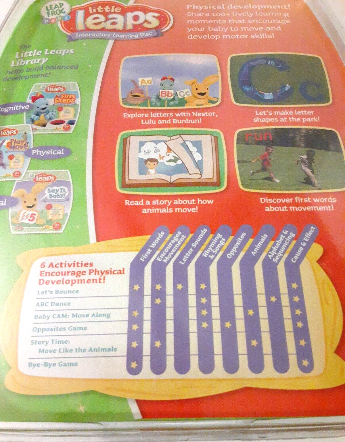Leap Frog Baby Little Leaps Play & Move Learning Alphabet Opposites Motor Skills