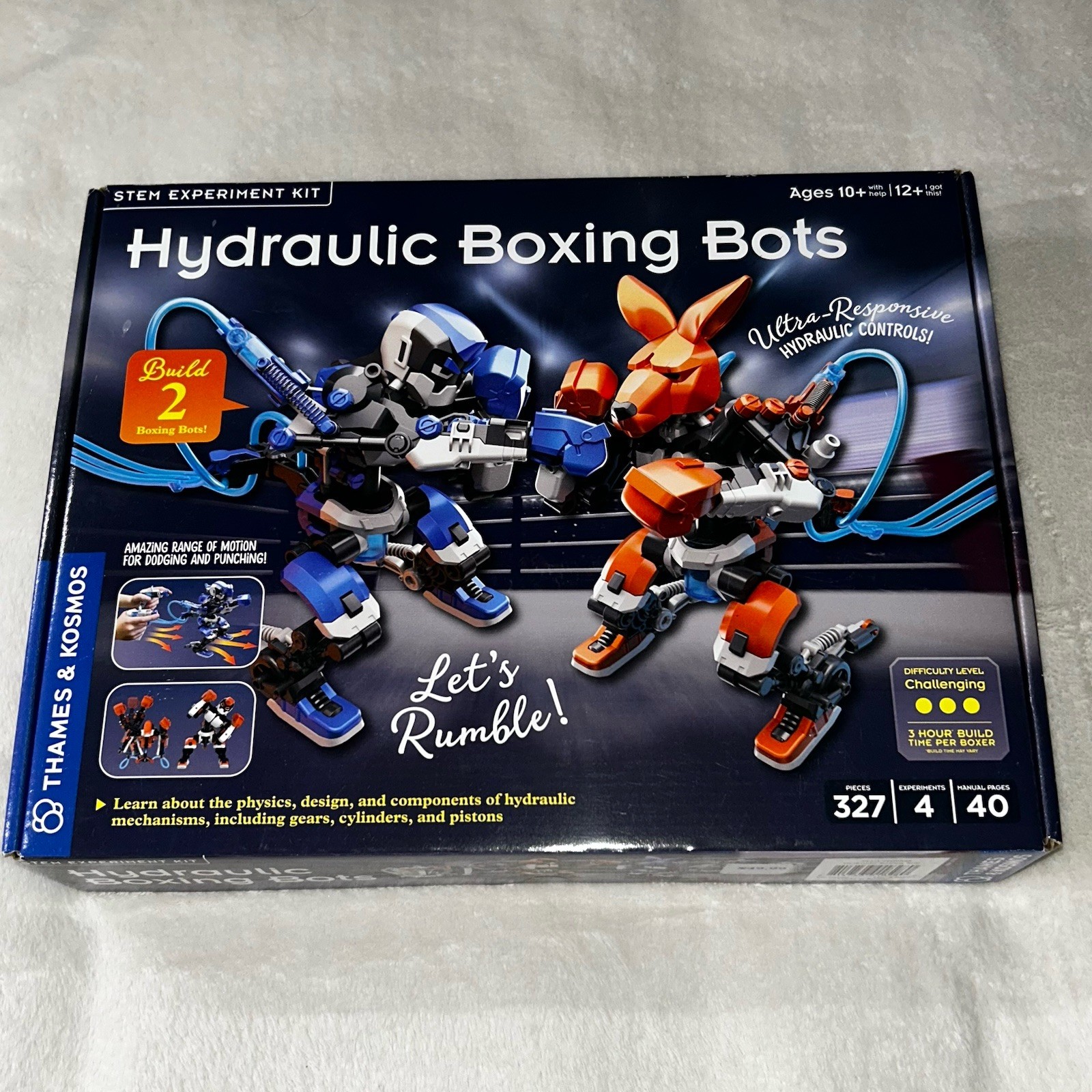 Thames Kosmos Hydraulic Boxing Robots Bots STEM Experiment Kit Science Engineer